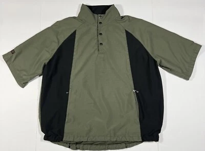 PING SHORT SLEEVE Wind Breaker Mens Golf Jacket Pullover GREEN/BLACK Size M - Image 1 of 4