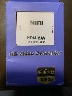 HD Video Converter RGB, RCA vers HDMI pour Console Retro, Camescope, Magnetosco - Image 1 of 2