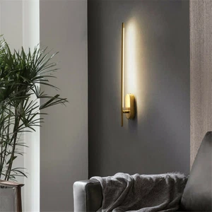 Modern LED Linear Wall Light Sconce Long Strip Lamp Bedroom Bedside Fixture Home - Picture 1 of 6