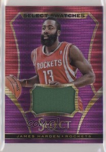 2013-14 Panini Select Select Swatches Purple Prizm /99 James Harden #46