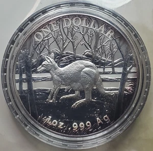 2016 Australian kangaroo-Uncirculated 1oz .999 Fine Silver in OGP with COA - Picture 1 of 4