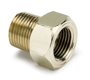 Adaptador de sonda de latón macho NPT AutoMeter 2263 3/8" montaje medidor de temperatura mecánico - Imagen 1 de 3