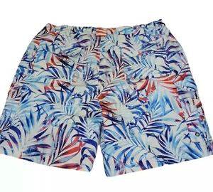 Reel Legends Mens Performance Shirts Sz L Cargo Shorts Red White Blue - Picture 1 of 9