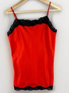 Natori Cruz Damengröße Small Camisole rot schwarz Spitze Whimsigoth romantisch - Bild 1 von 10
