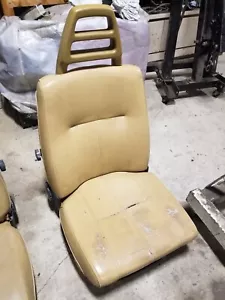 Volvo 240 244 245 Front Right Passenger Side Tan Vinyl Seat OEM #2680E - Picture 1 of 11