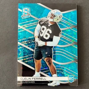 2019 Panini Spectra Neon Blue Rookie #155 Clelin Ferrell /60 Oakland Raiders - Picture 1 of 2