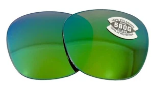 Costa del Mar Vela polarisierte 580G grüne verspiegelte Ersatzgläser GLAS - Bild 1 von 10