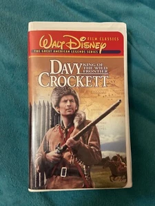 Davy Crockett - King of the Wild Frontier VHS Walt Disney Fess Parker Tested - Picture 1 of 5