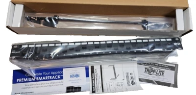 Tripp Lite 24-Port Cat5e Cat6 Feed-Through Patch Panel Offset w/Cable Management - Image 1 of 4