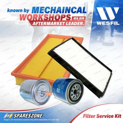 Wesfil Oil Air Fuel Cabin Filter Service Kit for Volvo S40 1.8L 99-01 Shorter - image 1 of 2