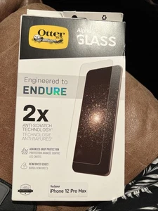 Otter Box Alpha Glass 2 X Anti Scratch Technology  Protector iPhone 12 Pro Max - Picture 1 of 2