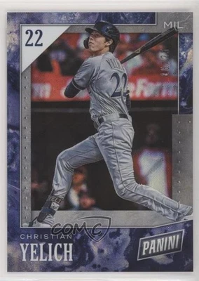 2019 Panini Black Friday Galactic Windows /25 Christian Yelich #30 - Image 1 of 2