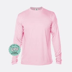 UPF 50+ Sun Protection Long Sleeve Shirt Moisture Wicking Boating, Outdoor Shirt - Picture 1 of 30