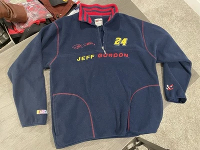 Pullover polar vintage Jeff Gordon talla L 1/4 cremallera Chase Authentics Nascar 24 Race Foto 1 de 4