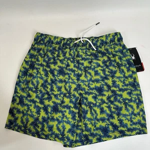 Spyder Swim Trunks Mens Medium Blue Teal UV Protection Lined Camo Swim Shorts - Picture 1 of 8
