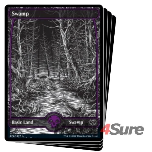 Swamp (272) (full Art) X4 M/NM Magic: The Gathering MTG Innistrad: Crimson Vow - Image 1 of 1