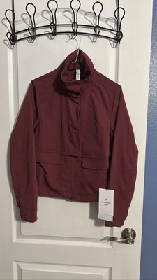 Lululemon Women's Always Effortless Jacket Burgundy Full Zip size 2 - Image 1 of 4