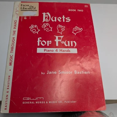 Duets For Fun Book Two Piano 4 Hands Sheet Music Bastien Music Through F2 - Image 1 of 4