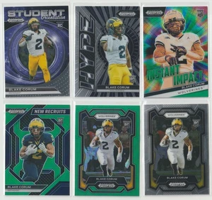 2024 Panini Prizm Draft Picks Blake Corum rookie card lot / Green / Hype Insert - Picture 1 of 1