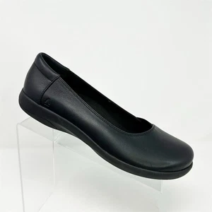 Abeo Emrie Mujer Cuero Negro Cómodo Planos Talla 9 Punta Redonda Clásico - Imagen 1 de 13