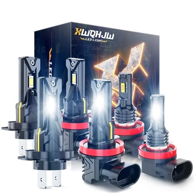 For Mazda RX-8 2004-2008 6X LED Headlight Hi-Lo Beam Fog Light Bulbs White Kit - Image 1 of 4