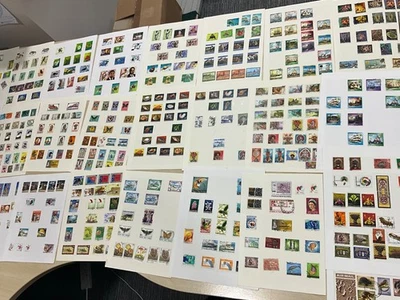 PAPUA NEW GUINEA PNG STAMPS mint and used 25 leaves ad54 — 第 1/4 张图片