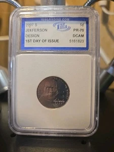 2007-S Jefferson Nickel First Day Issue PCGS PR70 DCAM - Picture 1 of 1