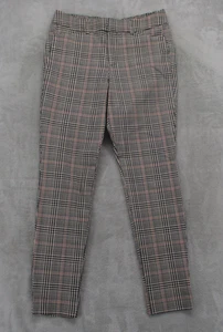 Old Navy Pixie Hose Damen 6 Petite schwarz weiß Hahnentritt kariert hoher Bund - Bild 1 von 18