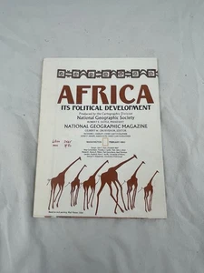 Vintage National Geographic Map Africa It’s Political Development February 1980 - Imagen 1 de 4