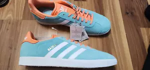 Men's adidas Originals Aqua Inter Miami CF 2024 Jersey Hook Gazelle Shoes sz 9.5 - Picture 1 of 4