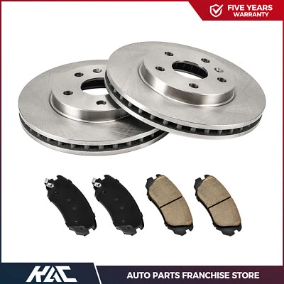6PCS Front Brake Rotors & Ceramic Brake Pads For 2011 -2016 Buick Lacrosse Regal - Image 1 of 4