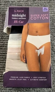 Midnight Carole Hochman 5 Pack Hi Cut Cotton Underwear Women’s Size XS - Picture 1 of 3