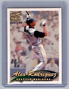 1999 Pacific Paramount #220 Alex Rodriguez Numbered 127/199 Red