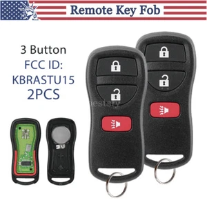 2 llavero para 2002 2003 2004 2005 2006 Nissan Pathfinder control remoto sin llave coche - Imagen 1 de 10