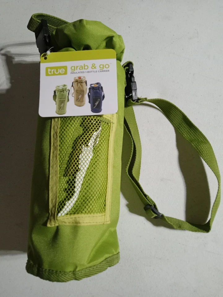 PORTABOTELLAS AISLANTE TRUE GRAB N GO NUEVO VERDE/BRONCEADO CON SACACORCHOS TRUETAP Foto 1 de 1