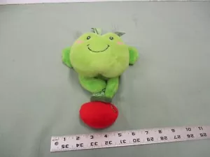 Dibbles Green Frog Plays Lullaby Hanging Crib Red Apple Pull Toy Baby Sleep - Picture 1 of 5