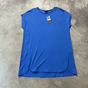 J Jill Wearever Collection Top Womens Small Blue Opal Pullover Tunic Shirt Basic - Picture 1 of 9