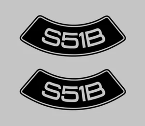 Simson S51B Aufkleber Seitendeckel • Sticker • viele Farben zur Auswahl • Plott - Bild 1 von 38