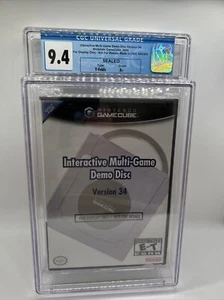 Nintendo Gamecube Interactive Multi Game Demo Disc Version 34 CGC 9.4 A+ SEALED! - Picture 1 of 6