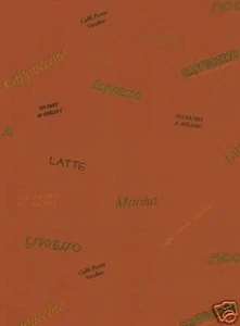 Caffe Latte Coffee On Terra Cotta Wallpaper EU4871 - Picture 1 of 1