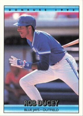 1992 Donruss Baseball Rob Ducey Toronto Blue Jays #466 - Image 1 of 2