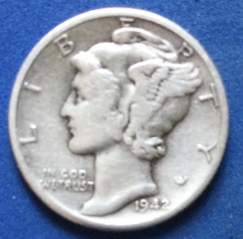 1942 D Silver Mercury Dime * WW-2 * Nice  Coin * Nice Price 52-21 Cover