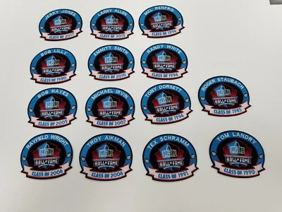 ALL 19 Dallas Cowboys PATCH PRO FOOTBALL HALL OF FAME HOF - Aikman, Emmitt Jones - Image 1 of 4