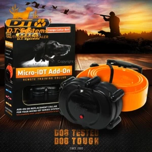 DT Systems Micro-iDT PLUS Add-On Collar Orange Strap Dog Receiver MAXX-Range 360 - Picture 1 of 7