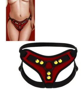Imbracatura per fallo vibratore vaginale dildo anale indossabile cintura strapon - Foto 1 di 5