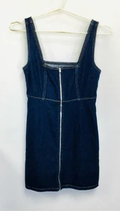 BDG Urban Outfitters blaues ärmelloses Denim-Minikleid mit eckigem Ausschnitt Damengröße 2 - Bild 1 von 12