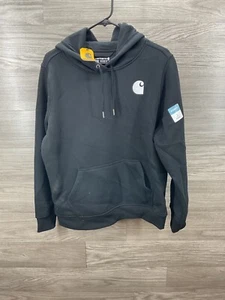 Womens Carhartt Hoodie Size Large (12-14) Relaxed Fit Black - Picture 1 of 3