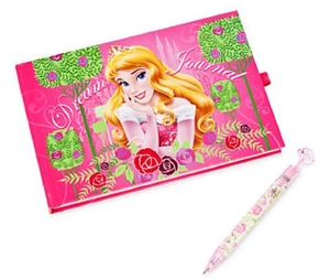 Disney Store Bella Durmiente Aurora Diario de Sueños Diario Pluma Set Nuevo - Imagen 1 de 6