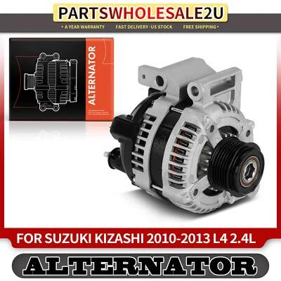 Nuevo Alternador para Suzuki Kizashi 2010-2013 L4 2.4L 130A 12 V CW Embrague 6 Ranuras Foto 1 de 4
