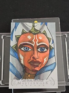 Topps Star Wars Sketch Card Ahsoka Tano Auto Masterwork - Picture 1 of 5